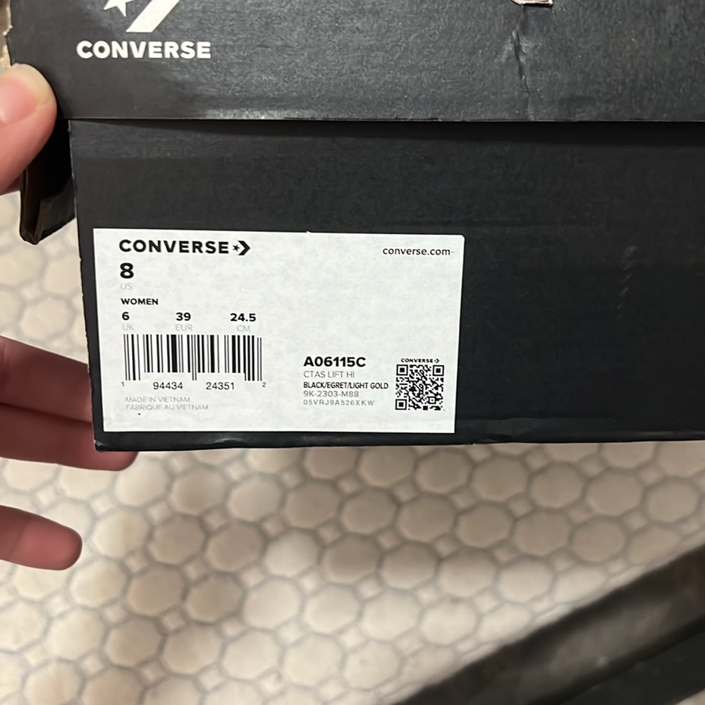 Converse Women's Black High-Top Sneakers - Picture 2 of 4